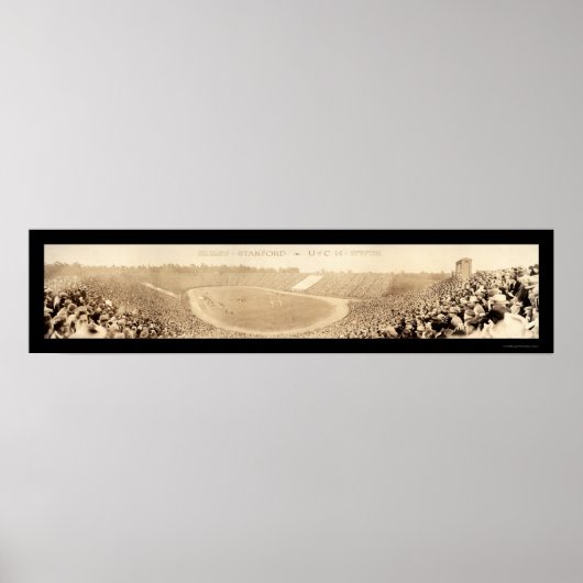 Big Game Stanford Cal Foto 1925 Poster (Voorkant)