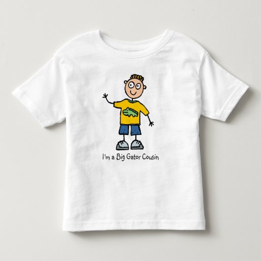 Big Gator Cousin - jongen Kinder Shirts (Voorkant)