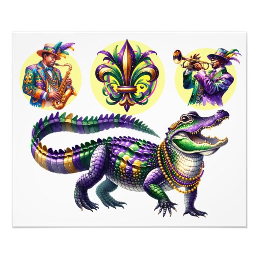 BIG GATOR FOTO AFDRUK (Voorkant)