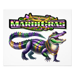 BIG GATOR FOTO AFDRUK