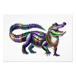 BIG GATOR FOTO AFDRUK