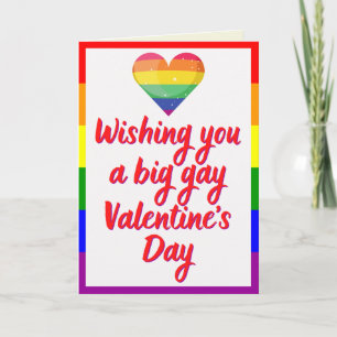Big Gay Day LGBT Pride Thleed Valentijn Card Kaart