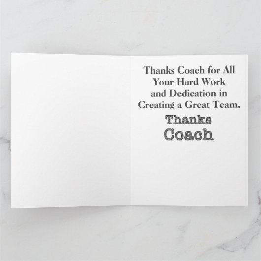 BIG Gepersonaliseerde bedankkaart voor coach (Binnen)