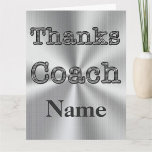 BIG Gepersonaliseerde bedankkaart voor coach