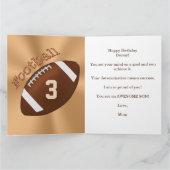 BIG Gepersonaliseerde Football Verjaardagskaarten  Kaart (Binnen)