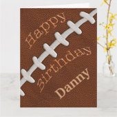 BIG Gepersonaliseerde Football Verjaardagskaarten  Kaart (Gele Bloem)