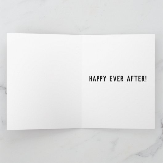 BIG GIANT WEDDING MARRIAGE CONGRATULALALATION CARD KAART (Binnen)