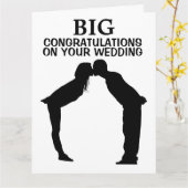 BIG GIANT WEDDING MARRIAGE CONGRATULALALATION CARD KAART (Gele Bloem)