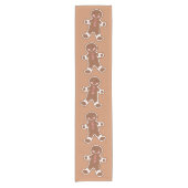 Big Gingerbread Cookies Table Runner Korte Tafelloper (Voorkant)