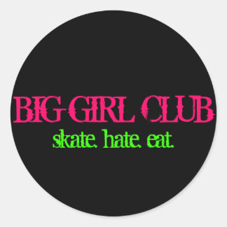 Big Girl Club Ronde Sticker