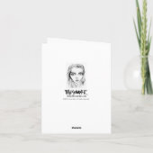 Big Girl Drawings Wenskaart Kaart (Achterkant)