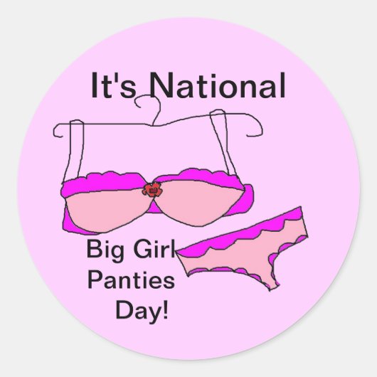 Big Girl Panties DAG Stickers (Voorkant)