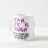 Big Girl Panties Funny Mug of Travel Mug Koffiemok (Voorkant links)