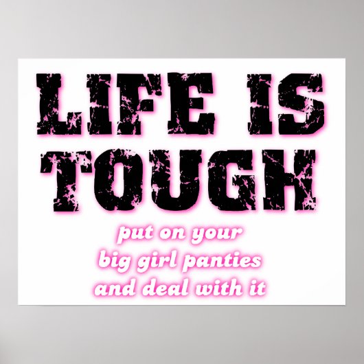Big Girl Panties Funny Poster (Voorkant)