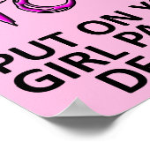 Big Girl Panties Funny Poster Sign (Hoek)