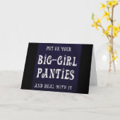 Big Girl Panties Kaart (Gele Bloem)