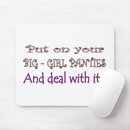 Big Girl Panties Muismat (Met muis)