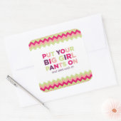 Big Girl Pants Quote - Sticker (Envelop)
