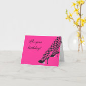 Big Girl Schoenen Verjaardag Kaart (Gele Bloem)