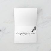 Big Girl Schoenen Verjaardag Kaart (Binnen)