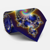 Big Glitter Fractal Stropdas (Opgerold)