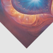 Big Glowing Heart Decoupage Tissue Tissuepapier (Detail)