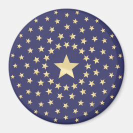 Big Golden Star omringd door kleinere sterren Magneet