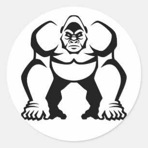 Big Gorilla Ronde Sticker