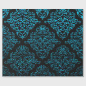 Big Gothic IV Damask Elegant Holiday Cadeaupapier (Vlak)