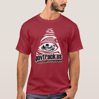 Big GovTrack Logo - Red - Support GovTrack T-shirt