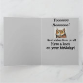 BIG Greatest Coach Happy Birthday Funny Owl Kaart (Binnen)