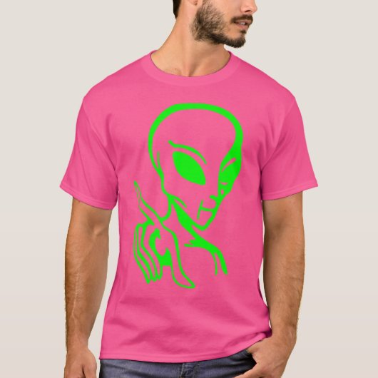 Big Green Alien T-shirt (Voorkant)
