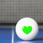 Big Green Heart Ping Pong Ball (Net)