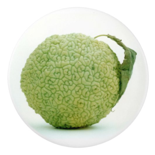 Big Green Hedgeapple Keramische Knop (Voorkant)