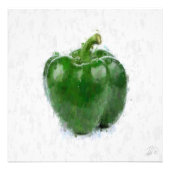 Big Green Pepper Foto Afdruk (Voorkant)