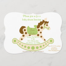 Big Green Rocking Horse Baby shower