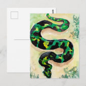 Big Green Snake Briefkaart (Voorkant / Achterkant)