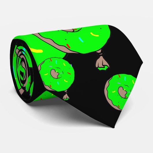 Big Green Yum-yums Stropdas (Opgerold)