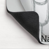 Big Grey Heart Luchtmacht Verpleegster Muismat (Hoek)