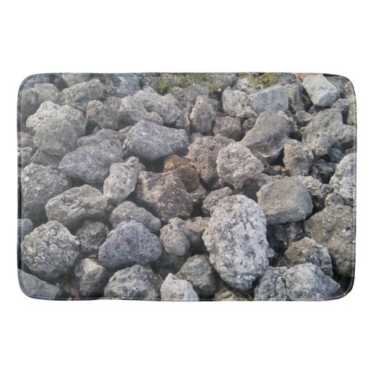 Big Grey Rocks Afbeelding Design Fun Badmat (Voorkant)