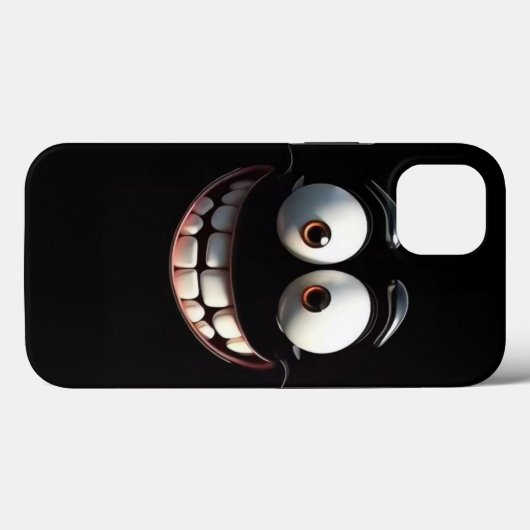 Big Grin Blackout iPhone Case (Achterkant (horizontaal))