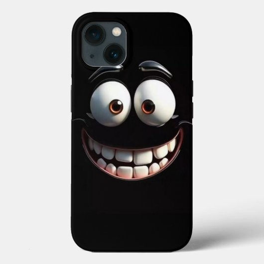 Big Grin Blackout iPhone Case (Achterkant)