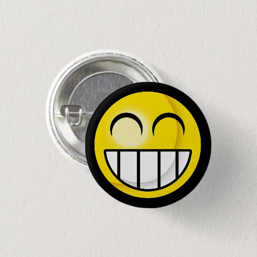 Big Grin Button (Voorkant /achterkant)