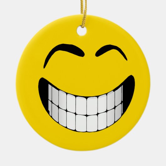 BIG GRIN FACE ORNAMENT (Voorkant)