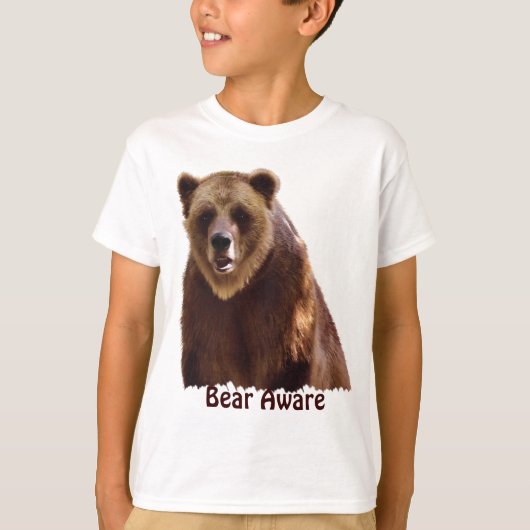 Big Grizzly Beer Wildlife Art Gift T-shirt (Voorkant)