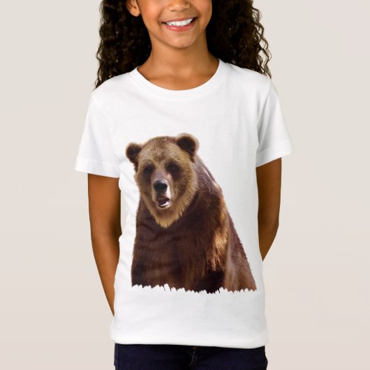 Big Grizzly Beer Wildlife Art Gift T-shirt (Voorkant)