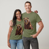 Big Grizzly Beer Wildlife Art Gift T-shirt (Unisex)