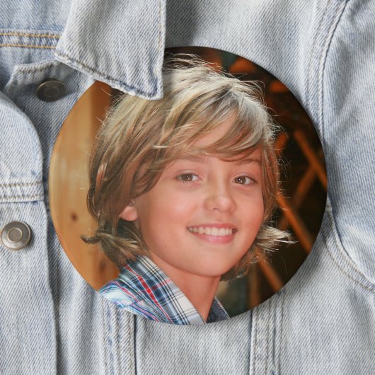 BIG grote aangepaste fotoknop Ronde Button 6,0 Cm (In situ)