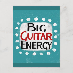 Big Guitar Energy Briefkaart