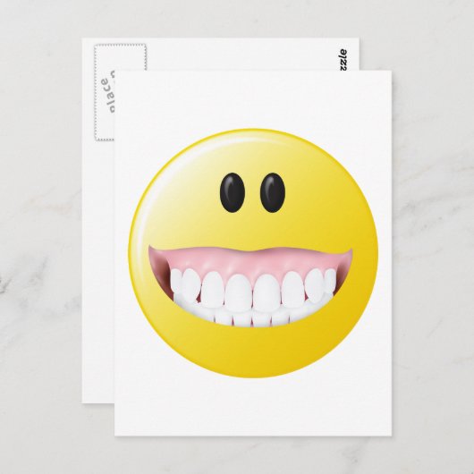 Big Gums Face Briefkaart (Voorkant / Achterkant)